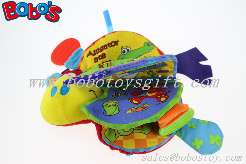 Plush Colorful Horse Infant Baby Educational Toy Soft Activity Printing Book Toy