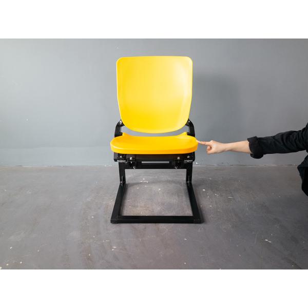 Plastic Beam Mounted Stadium Chair With Riser Mounted Brackets
