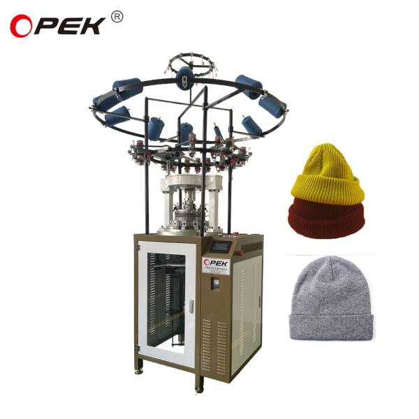 Computerized Opek Circular Knitting Machine and Performance for Rib Hat Production