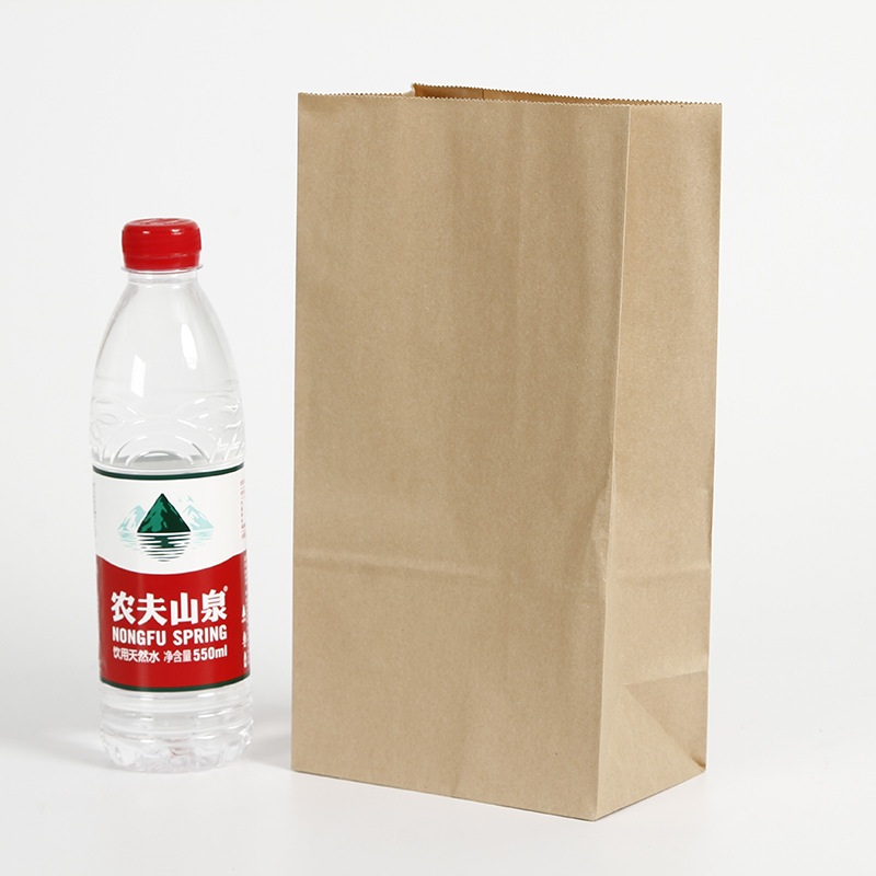 Grease Proof Brown Kraft Paper Food Packaging Bags Bread Pastry Bulk Paper Sacks
