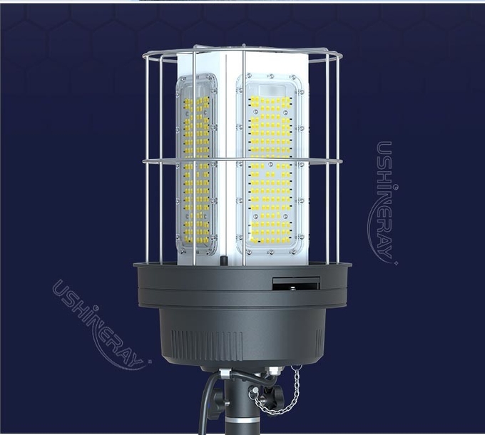 IP65 Temporary Construction Lights 200W LED Balloon Construction Light Tower For Filming