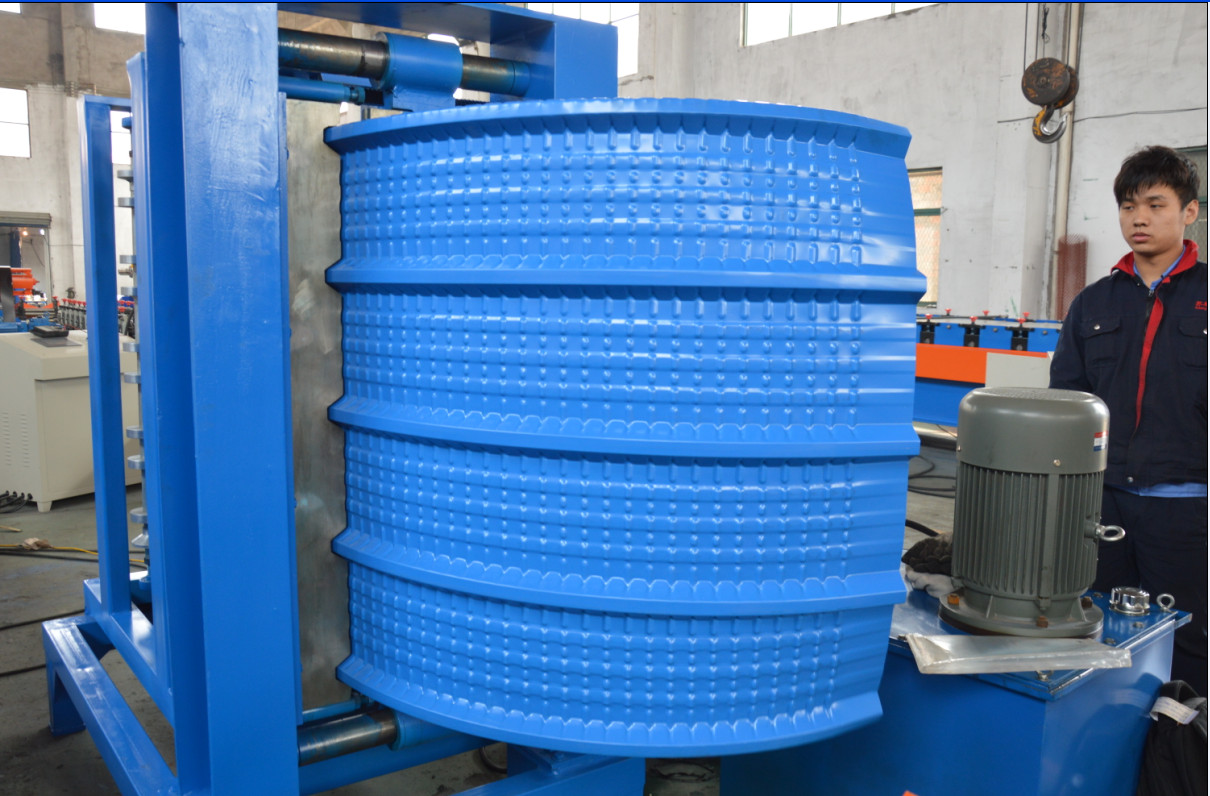 8-10m/min Speed Corrugated Roof Panel Criming and Curving Machine for 0.4-0.8mm Metal Sheet