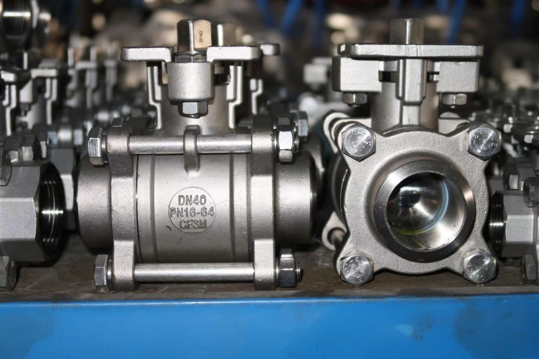 Three Piece Butt Welded Ball Valve with High Mounting Pad