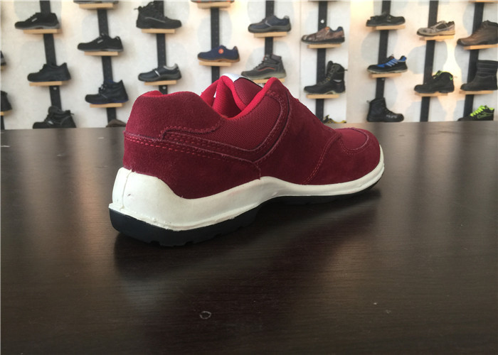 Fashion Women Safety Shoes Ruby Suede Leather Upper For Agricultural