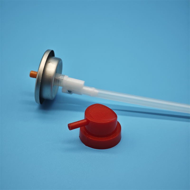 360 Degree Spray Valve for Aerosol Can Dispensing Omnidirectional Actuator for Automotive, Cleaning, and Maintenance Use