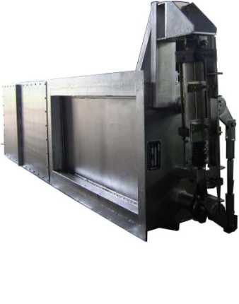 Custom Designs Desulphurization Baffle Damper / Pneumatic Isolation Damper