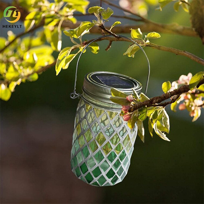 5.5" LED Commercial Light Solar Powered Outdoor Glass Lantern