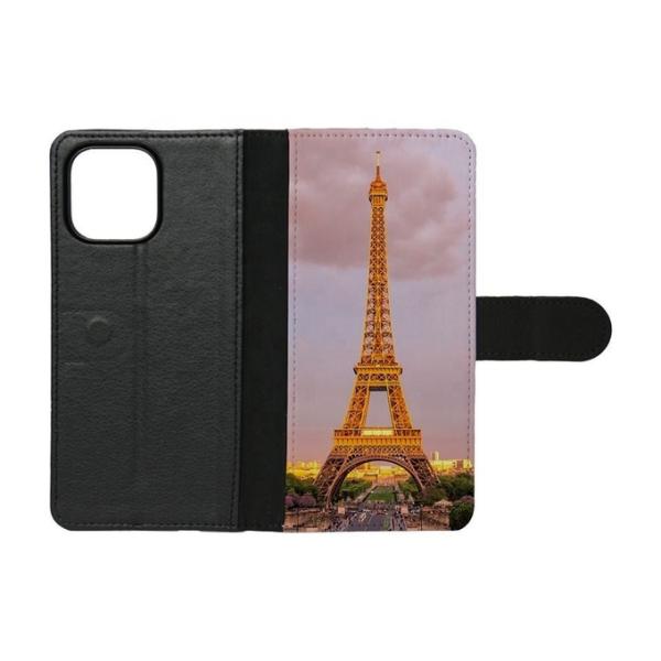Customized Sublimation Flip Leather Phone Wallet Case For Iphone 16 15 Pro Max