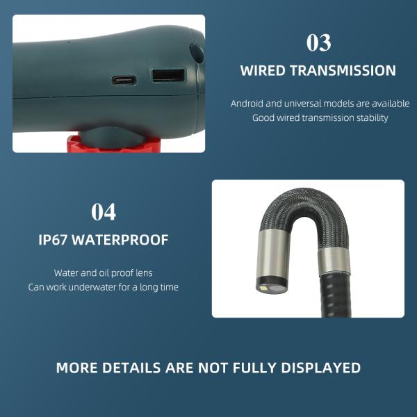 6mm Articulating Inspection Camera 180 Degree Articulating Borescope