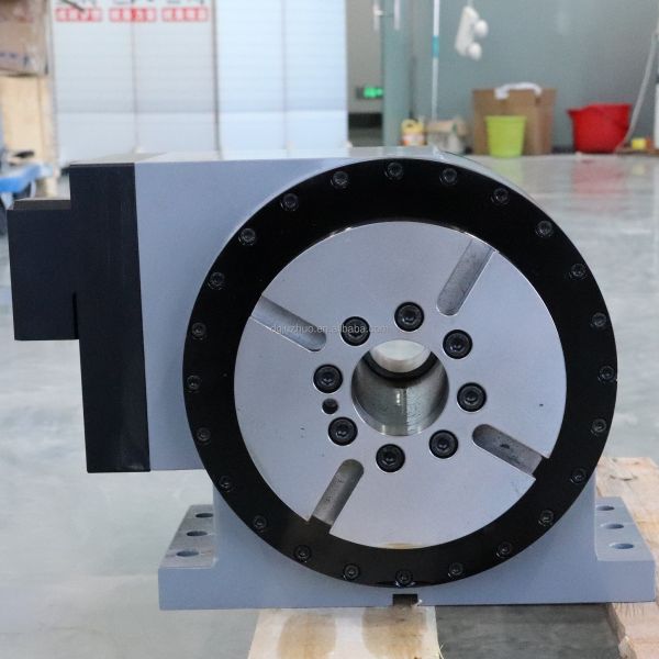 Numerical Control Turntable DDR 4th Axis Rotary Table For CNC 3 Years Warranty