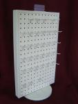 Rotating Tabletop Pegboard Display / Double Side Countertop Pegboard Display