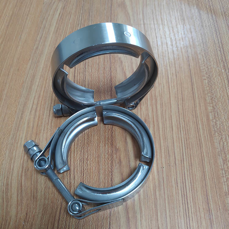 Custom 3 Inch Exhaust V Band Clamp With Male And Female Flange Kit
