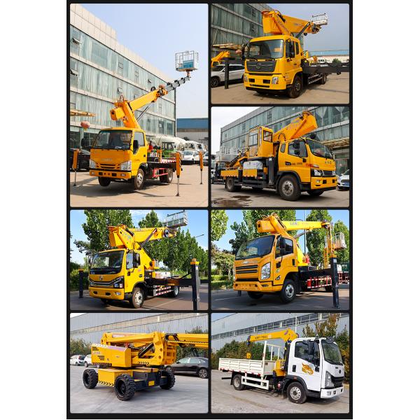 Cheap JMC 36 meters telescopic arm hydraulic aerial platform Working Trucks with remote control
