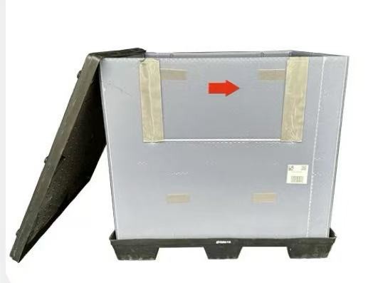 565x455x290mm Plastic Pallet Box PP Honeycomb Sheet Reusable Pallet Containers Nestable