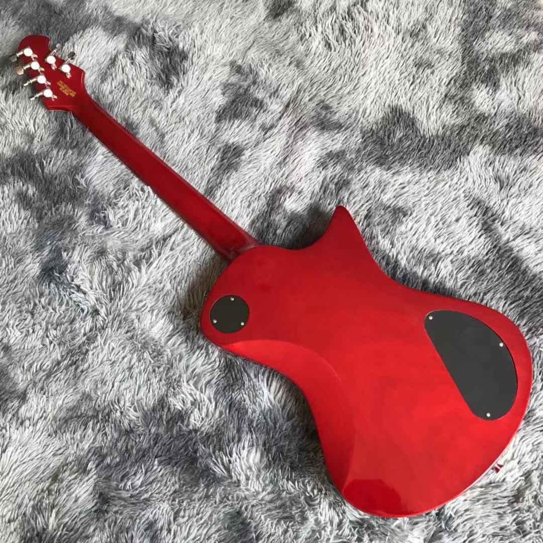 Custom Grand Musicman Left-Handed Version Style Electric Guitar in Red