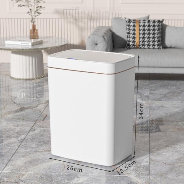 14L Slim Smart Sensor Trash Can Electric Automatic Plastic Garbage Bin Office Kitchen Home Rubbish Dustbin