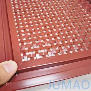 Square Hole Cabinet Door Inserts Metal Wire Mesh ODM