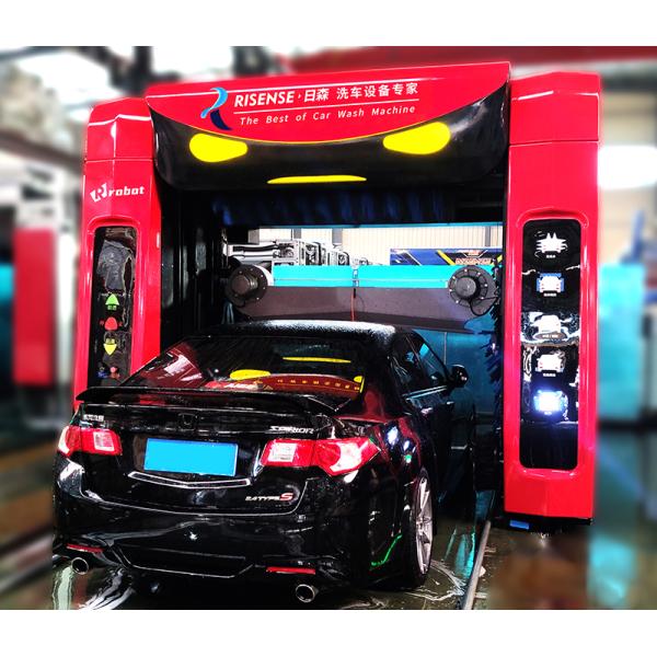Risense Full Automatic Electric Car Wash Machine Includes Air Dryer and Wheel Brushes Prevents Rollover Risk