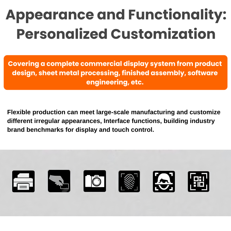 Appearance and Functionality: Personalized Customization banner explaining Factory ODM/OEM processing capabilities