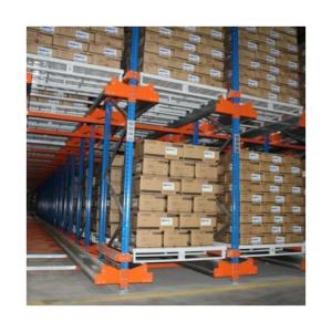 Radio Shuttle Pallet Racking System Floor Mounted Flame Retardant