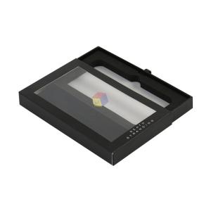 Recyclable Electronic Packaging Box Eco Friendly Sliding Drawer With Clear