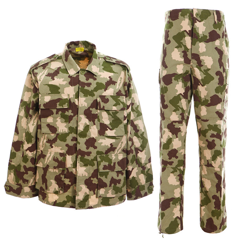 Outdoor Hiking Work Training Clothes in Green Breathable ACU Men Camouflage Uniform