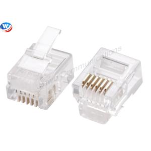Quality PC Material Modular Plug Boot 6P6C CAT3 Rj12 Modular Plug for sale