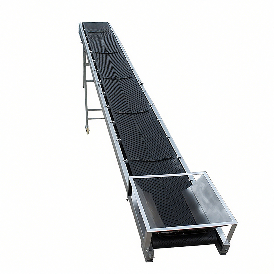 20ft Mobile Belt Conveyor System 1.1KW Motor for Construction Waste
