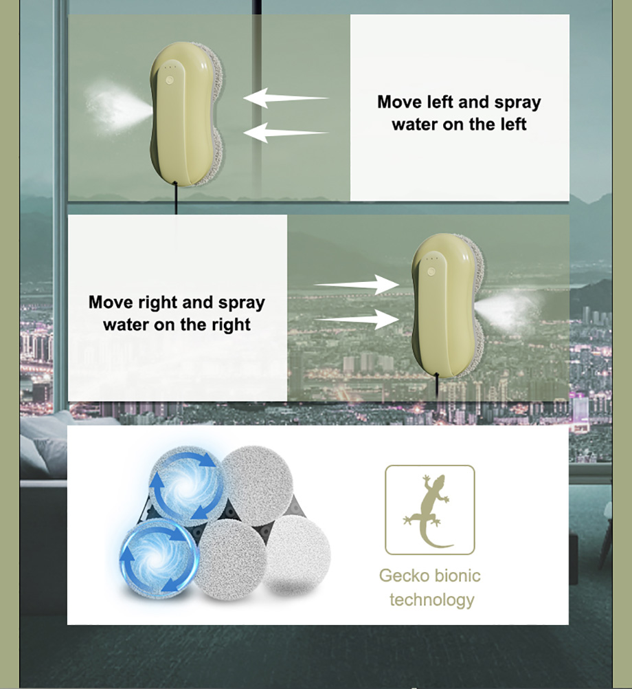 CE RoHS Certified Glass Cleaning Robot for Home One Button Start Charging Time 4 Hours