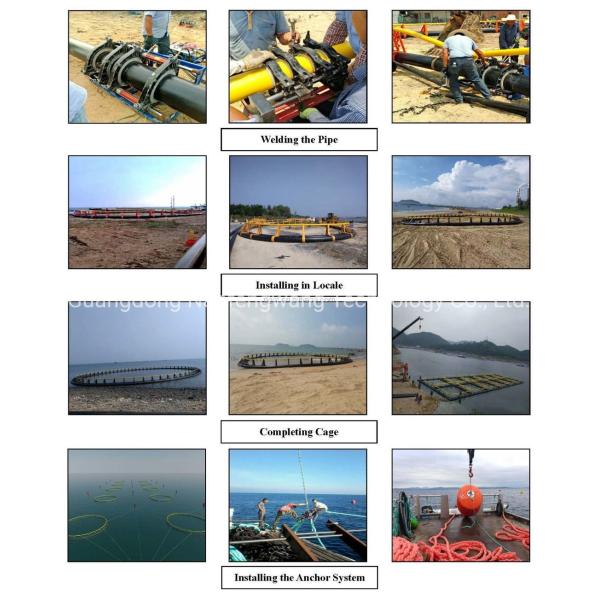 Supply Installation Service for PE Bracket HDPE Fish Cage Trap