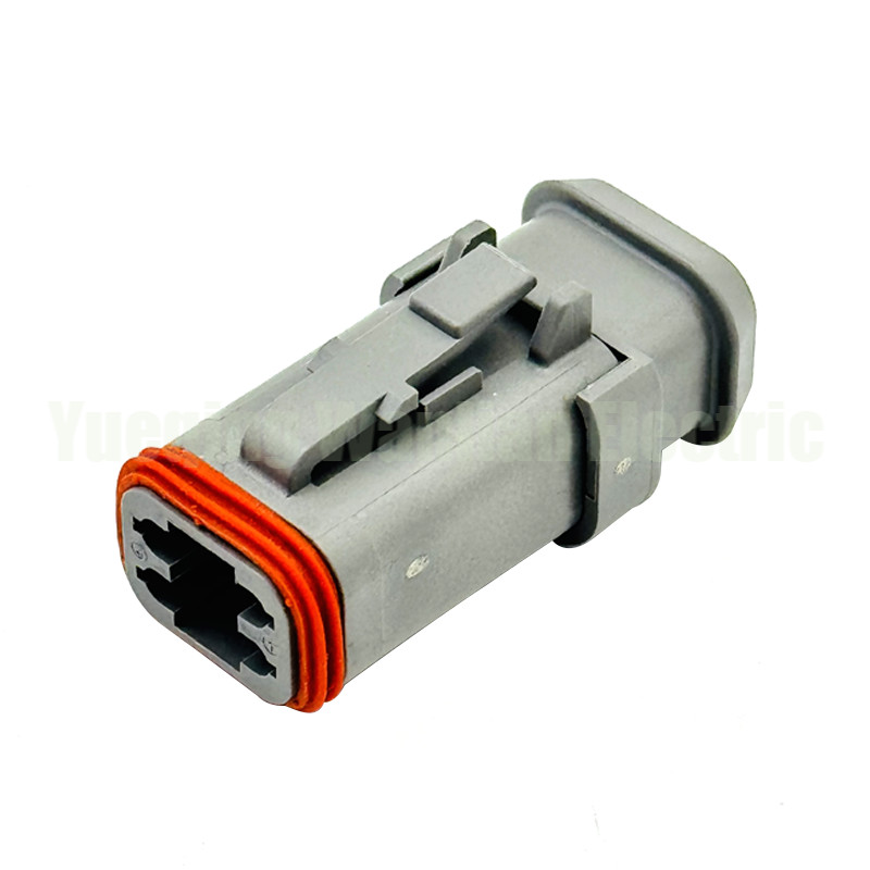 Quality 4 Way DT06-4S-E008 Deutsch DT Series Socket Plug Automotive Connector Plug Grey for sale