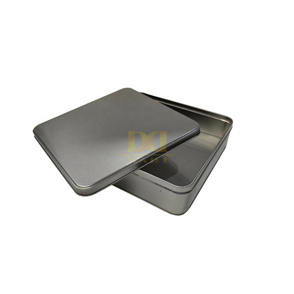 DADI FDA Approved Tinplate Airtight Candy Tin Box Reusable Small Square Tins