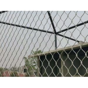 China stainless steel zebra enclosure mesh wire rope mesh on sale