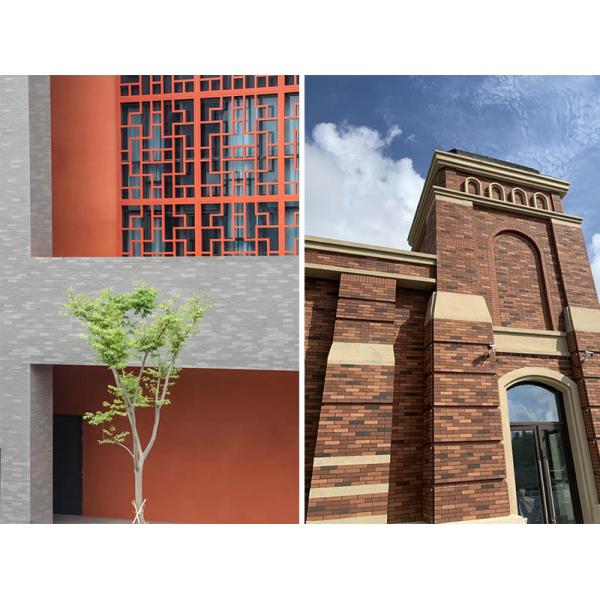 Malleable Clay Wall Cladding Customizable Patterns Natural Clay Finish Enhances Exterior Spaces