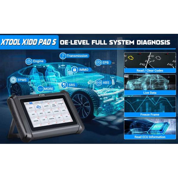 XTOOL X100 PADS Complete IMMO Key Programming Intelligent Anti-Theft Matching Tool All Systems 32 reset Car Diagnostic Tool