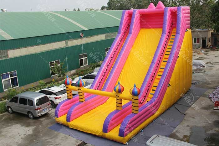 Water Resistant PVC Large Inflatable Slide 13x7x10m For Children