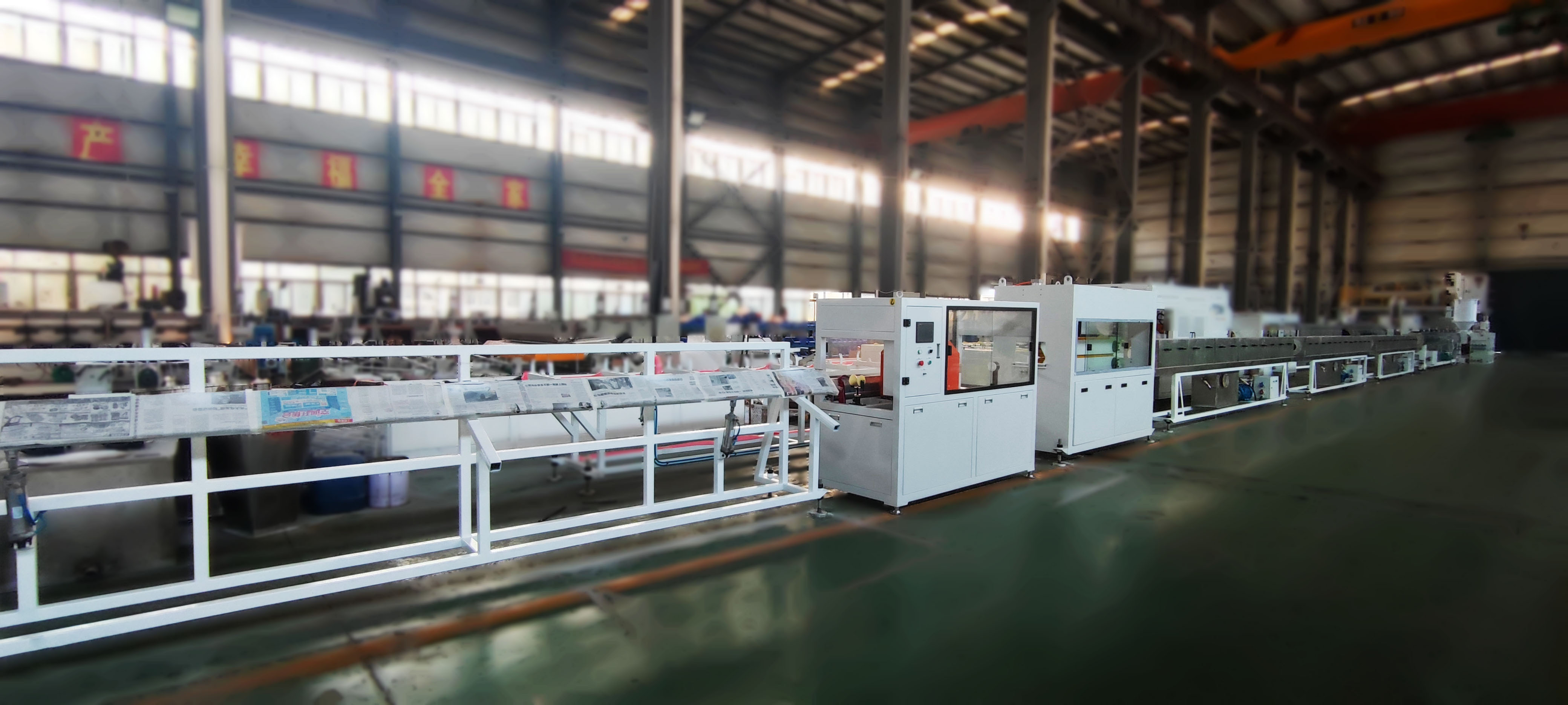 Shenzhen HYPET 20-63 PPR Pipe Production Line , Three Layers HDPE PE 20-1200mm Pipe Making Machine