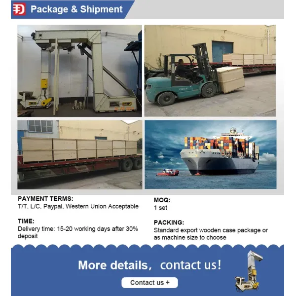 Flexible Packaging Z Elevator Conveyor Auto Feeder Z Type Conveyor