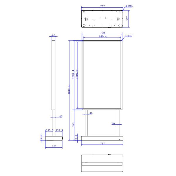 55 Inch Interactive Transparent OLED Display for Museums, Theaters and Smart Digital Signage