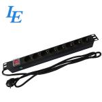 250VAC 19 Inch Server Rack PDU With C14 Inlet