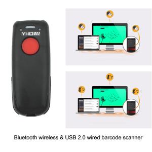 1D 2D Mini Barcode Scanner Portable Bluetooth Bar Code Reader YHD-3600DB