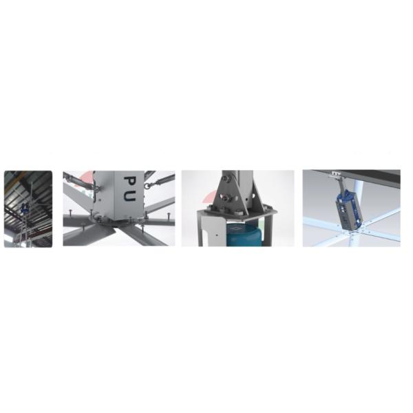 AWF66 22ft 6 Blade Ceiling Fan , Large Industrial HVLS Ceiling Mount Ceiling Fan