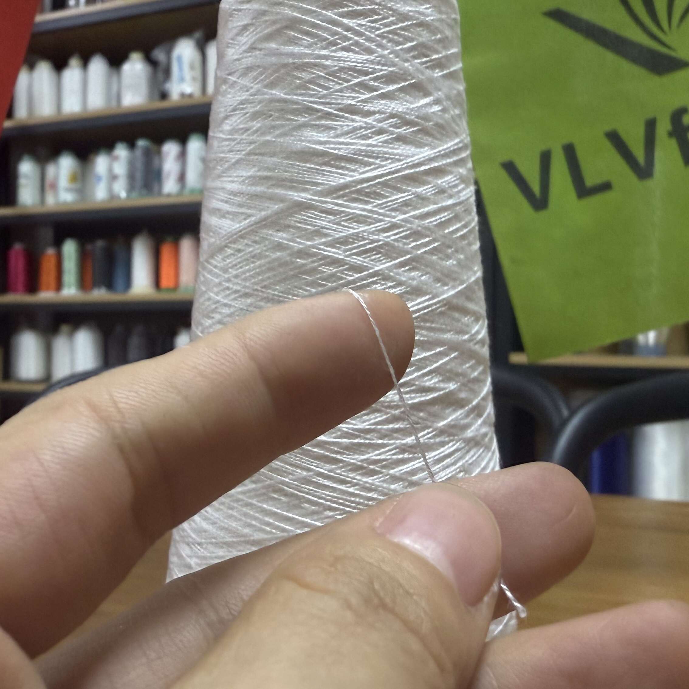 Eco-Friendly PVA Water Soluble Thread with Low Shrinkage and 20/2 Yarn Count for Sewing and Embroidery