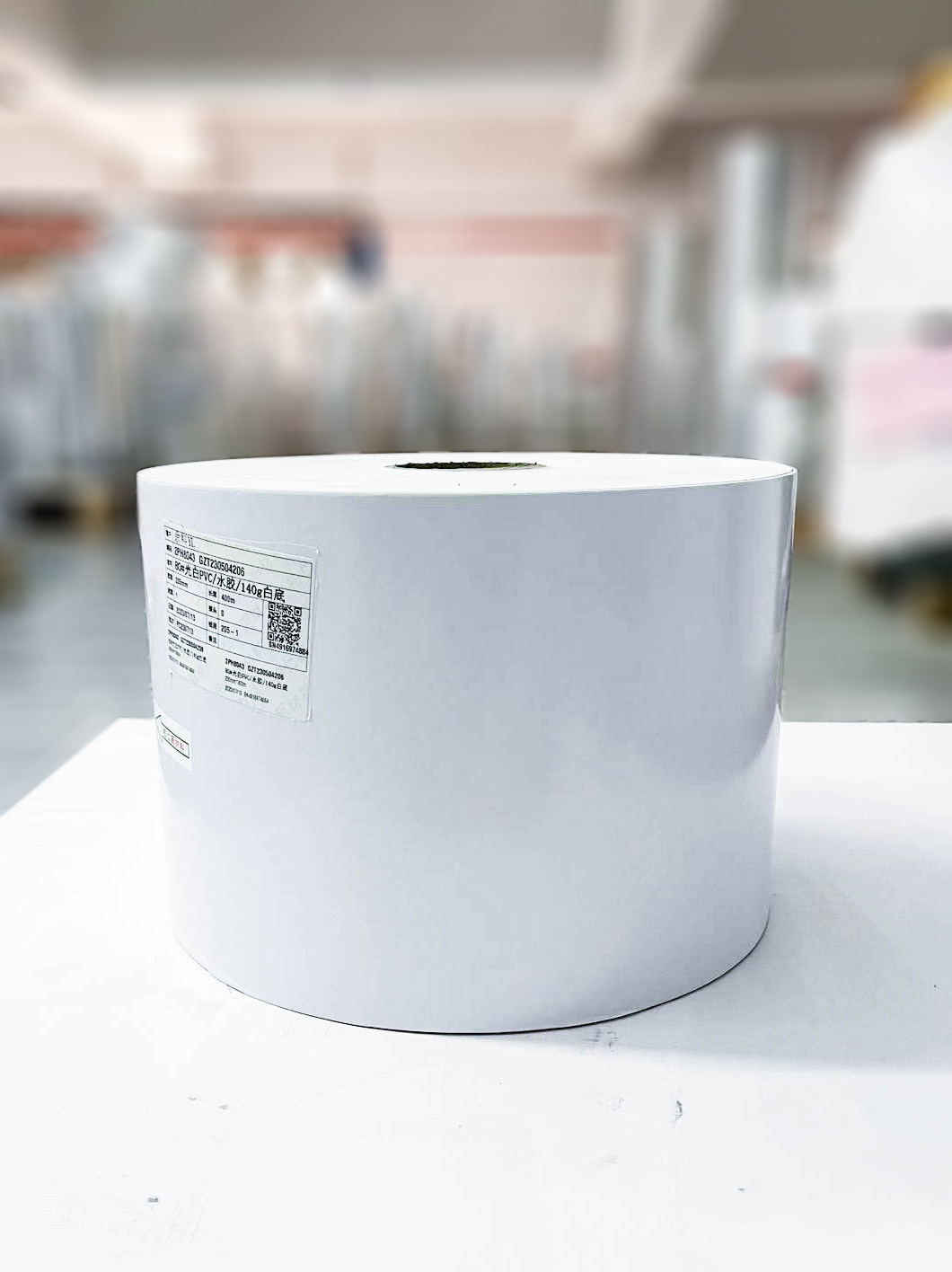 Quality Transparent PE Paper Roll , Acrylic Adhesive Glassine Paper Roll for sale