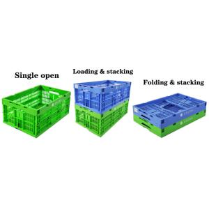 Quality Plastic Collapsible Crate Export Packaging Crate Moving Container Foldable Crate Stackable Design for sale