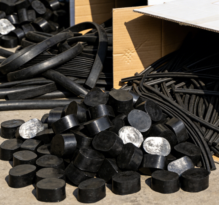 Custom Black Rubber Mix Compound EPDM NBR Silicone NR For Molding, Extrusion Industrial Rubber Products