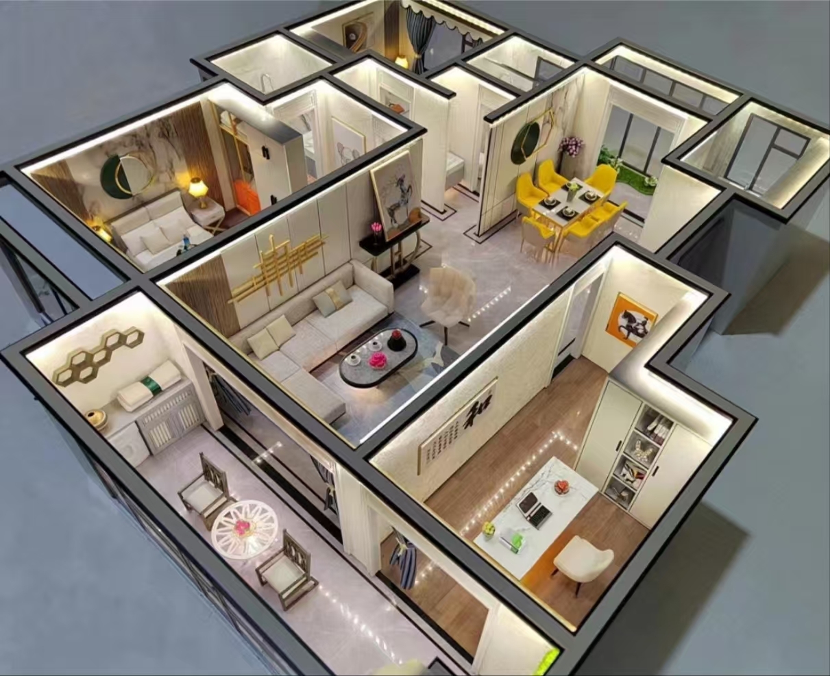 House Scale Model 1:50 Architectural Scale Model Interior Customized