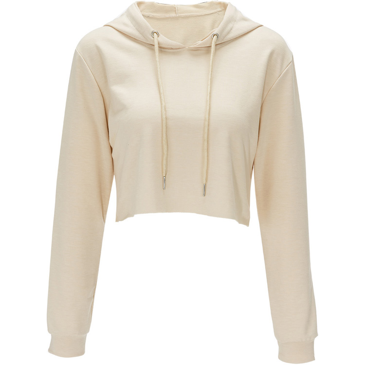 Women's Sexy Long Sleeve Hoodie with Openwork Design Casual Style in Multiple Colors
