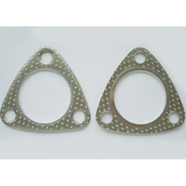Triangle Type 50mm bore gasket for Automobile Graphite / Tinplat Sandwich Composite Board