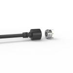 Black 90A Connector Jacket Round Magnetic Connector with T-shape Design